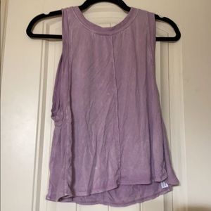 lavender free people shirt barely worn XS